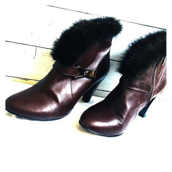 mink fur boots